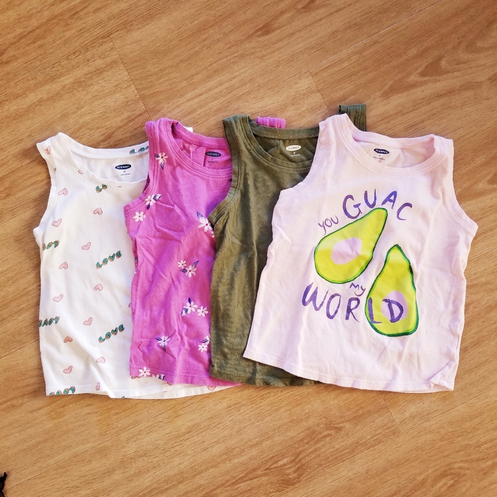 Bundle Girls Toddler Sleeveless Tank Tops 5T